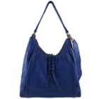 Joelle Hawkens By Treesje - Gisele Medium Hobo Lamba Cow / Nautical Blue