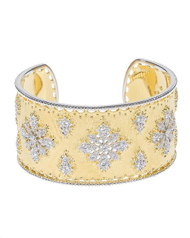 Jarin K Jewelry - Ornate Matte Gold Cuff