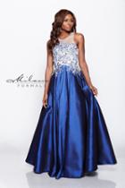 Milano Formals - Sleeveless Illusion Neck Bejeweled Ball Gown E1917