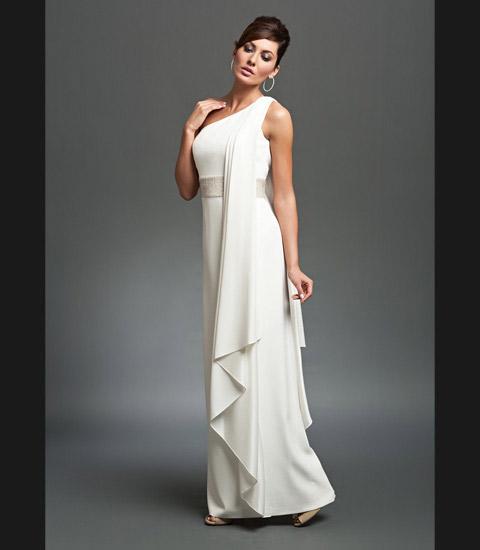 Daymor Couture - One-shoulder Drape Gown 1011