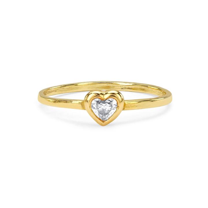 Logan Hollowell - New! Diamond Heart Bezel Stacking Ring