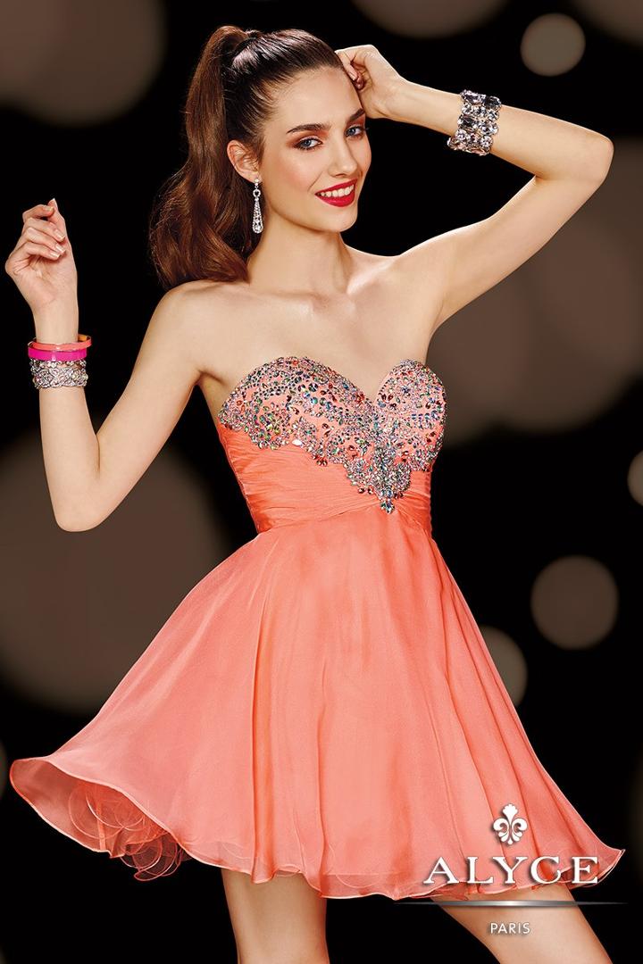 Alyce Paris Homecoming - 3597 Dress In Coral