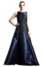 Park 108 - M184 Crystal Beaded Bateau A-line Dress