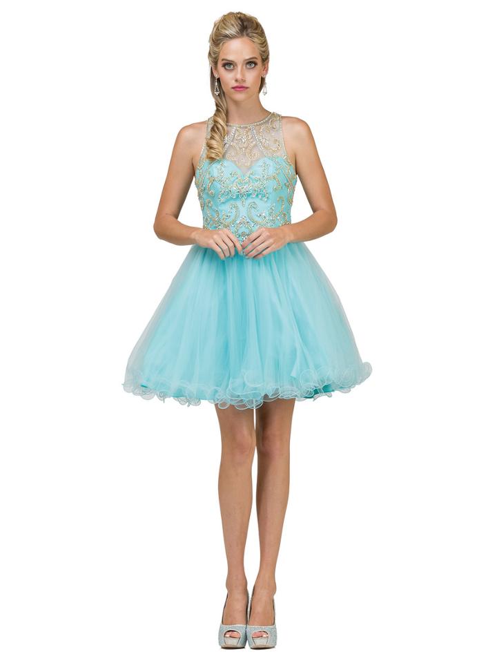 Dancing Queen - 2003 Scroll Bodice Cutout Dress