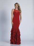 Dave & Johnny - A5626 Illusion Jewel Mermaid Dress
