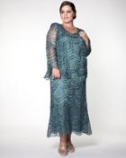 Soulmates - C1062x Queen Scallop Silk Handmade Jacket And Dress Set