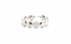Tresor Collection - Lente Ring With Diamond Accent In 18k White Gold 1720360836