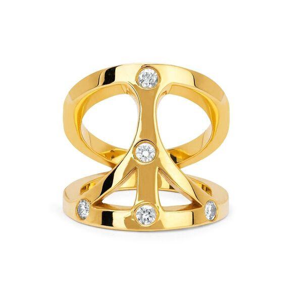 Logan Hollowell - New! Five Diamond Peace Ring
