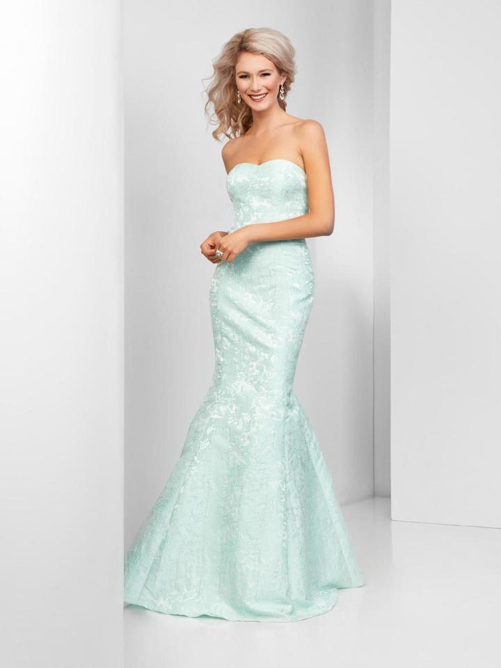 Clarisse - 3415 Floral Semi-sweetheart Mermaid Dress