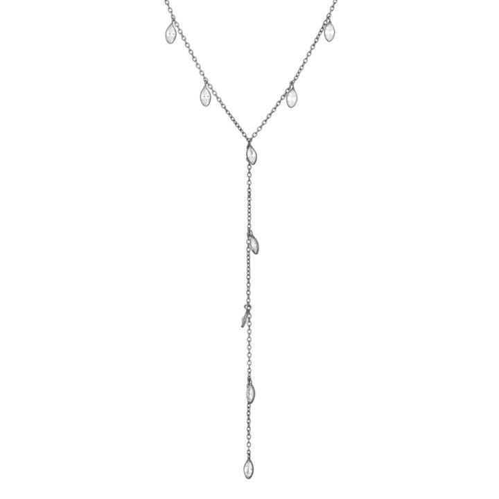 Ashley Schenkein Jewelry - Teardrop Sterling Silver Bridal Necklace