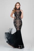 Terani Evening - High Necked Sheer Illusion Gown 1712gl3561