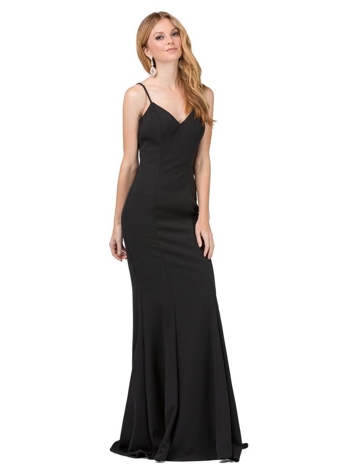 Dancing Queen - Sleeveless Sleek V-neck Sheath Dress