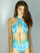Del Mar Swimwear - Alayna Maillot In Cami Blue