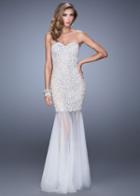 Gigi - 21324 Embellished Sweetheart Mermaid Dress