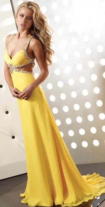 Jasz Couture - 4365 Dress In Yellow