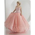 Tiffany Designs - Sparkling Scoop Illusion Evening Gown 61151