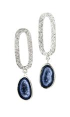 Nina Nguyen Jewelry - Paloma Geode Silver Earrings