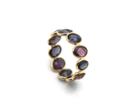 Tresor Collection - Multicolor Spinel Oval Stackable Ring Bands In 18k Yellow Gold