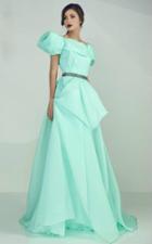 Mnm Couture - Off Shoulder Embellished Layered Gown G0669