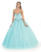 May Queen - Bejeweled Strapless Sweetheart Ball Gown Lk47