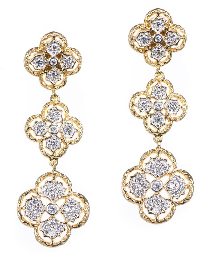 Jarin K Jewelry - Triple Lace Clip Earrings
