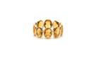 Tresor Collection - Citrine Gemstone Stackable Ring Band In 18k Yellow Gold