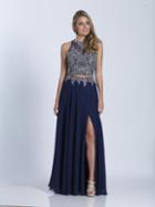 Dave & Johnny - A6249 Two-piece Illusion Jewel Lace Gown