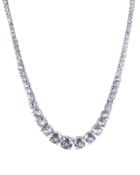 Cz By Kenneth Jay Lane - Graduated Round Necklace
