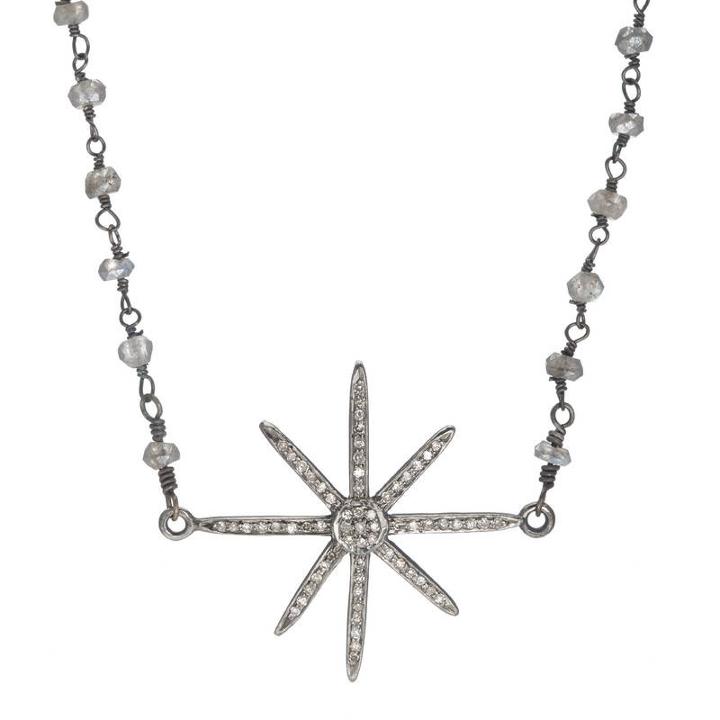 Ashley Schenkein Jewelry - Brooklyn North Star Diamond Necklace