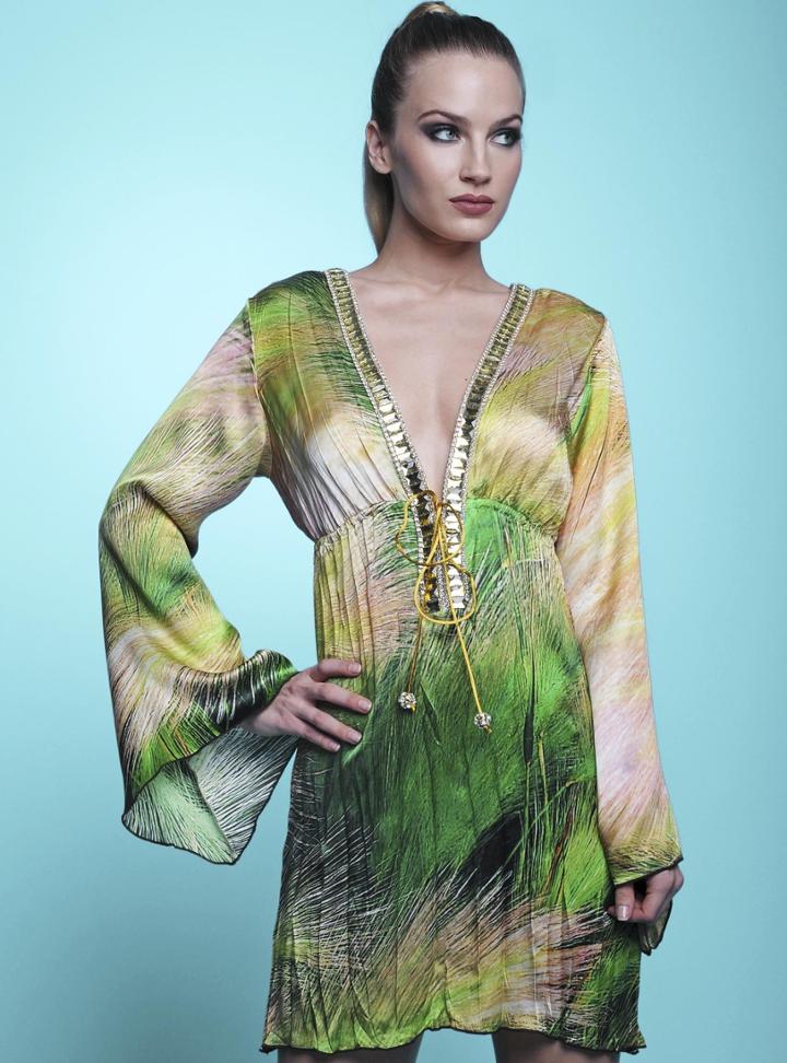 Baccio Couture - Ashley Silk Short Dress