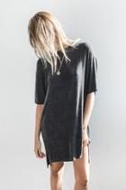 Joah Brown - Killer T-shirt Dress In Wash Graphite