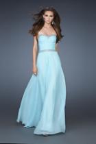 La Femme - 18325 Jeweled Strapless A-line Gown