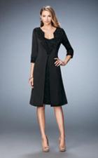 La Femme - 21903 Embroidered Strapless Dress With Knee Length Jacket