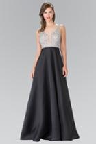 Elizabeth K - Dazzling V Neck Long Dress Gl2287