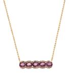 Tresor Collection - Pink Sapphire And Diamond Pendant In 18k Rose Gold