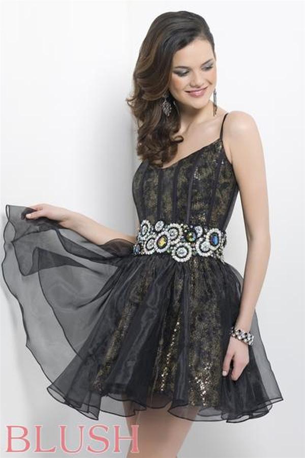 Blush - Sleeveless V Neck With Wide Waistband 9669