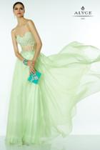 Alyce Paris B'dazzle - 35787 Dress In Mint Nude