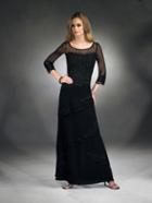 Cameron Blake By Mon Cheri - 28664 Long Dress In Black