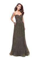 La Femme - 25886 Strapless Sweetheart A-line Dress