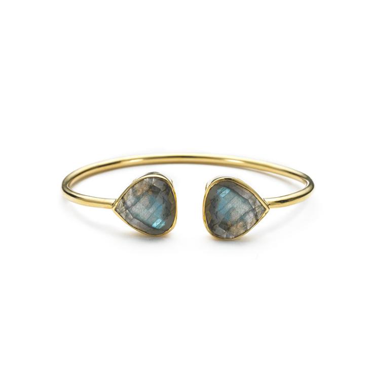 Margaret Elizabeth - Teardrop Bangle Labradorite