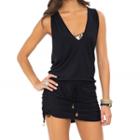 Luli Fama - Cosita Buena T-back Mini Dress In Black (l177979)