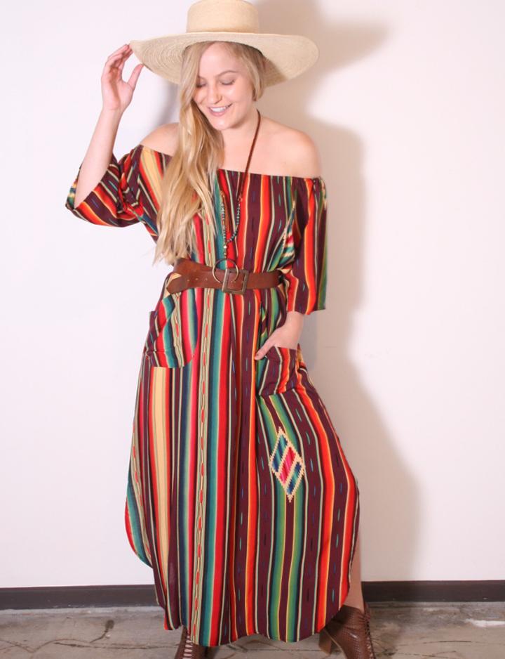 Tysa - Senorita Dress In Serape