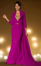 Mnm Couture - 2177 Embellished Illusion Jewel Neck Sheath Dress