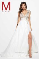 Mac Duggal Prom - 10083 M Ivory/nude