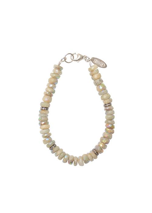 Heather Gardner - Petite Aqua Rondelle Diamond Bracelet