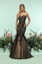 Zoey Grey - 31199 Strapless Lace Sweetheart Tulle Mermaid Dress