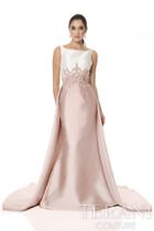 Terani Evening - Picturesque Embellished Bateau Neck Two-tone Mermaid Gown 1611e0187a