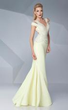 Mnm Couture - Beaded Plunging Cut Outs Long Gown G0574