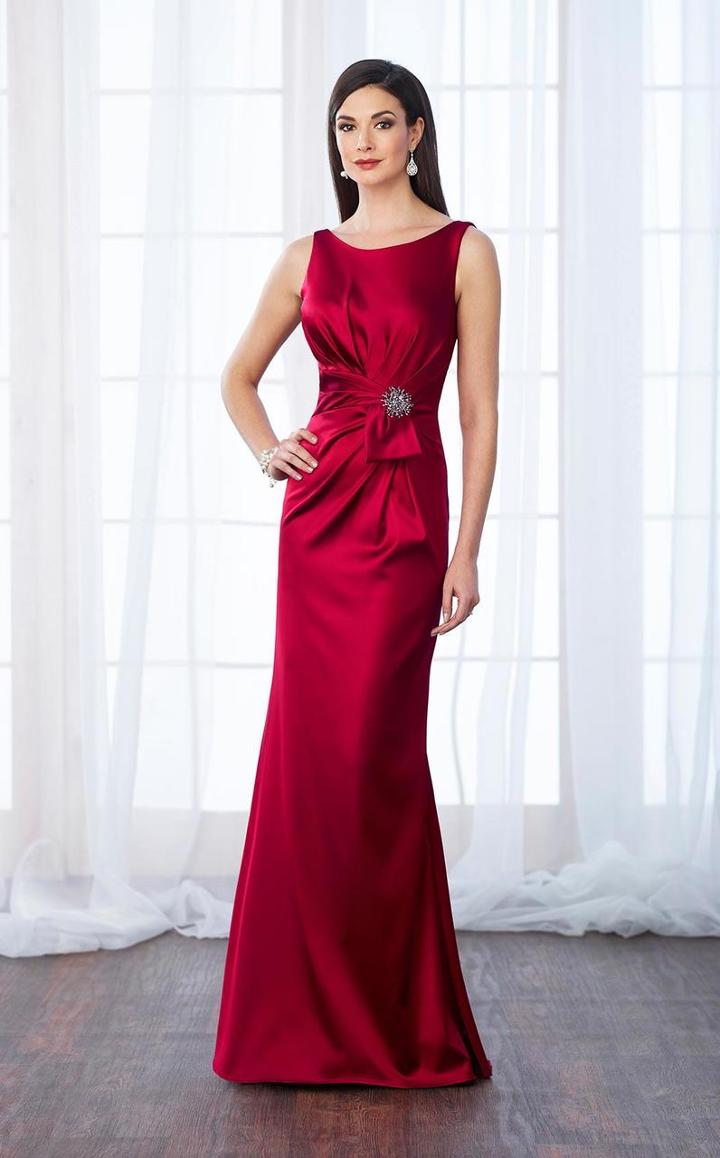 Cameron Blake - 217639w Vibrant Sleeveless Sheath Dress