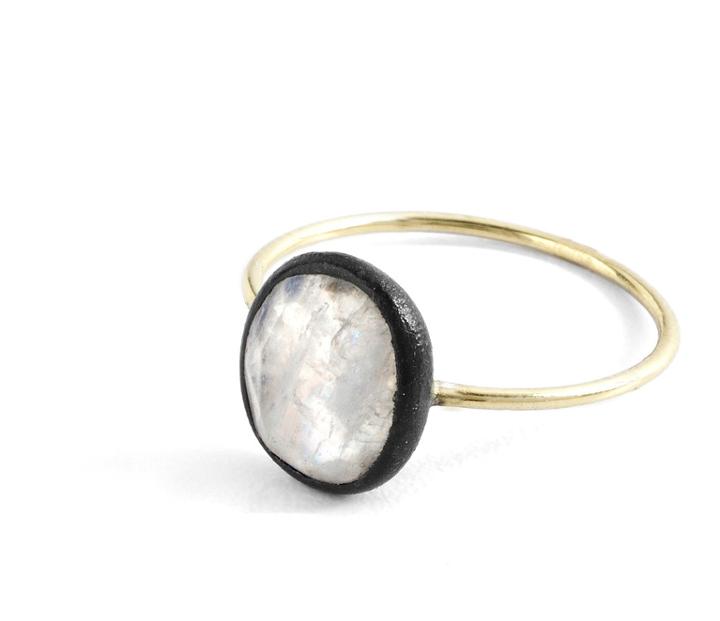 Nina Nguyen Jewelry - Dove Black Oxidized 14k Ring